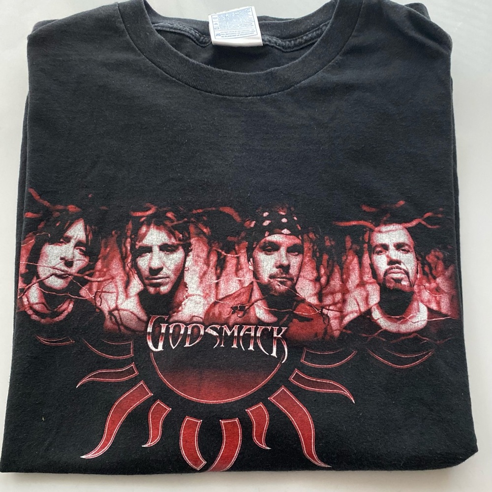 Vintage GodSmack Rare Tshirt early 2000s Tour 2XL XXL t-shirt Tee T-shirt